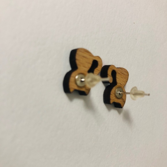 ⭐️Handmade⭐️ Laser Cut Kitty Earrings - Picture 2 of 7